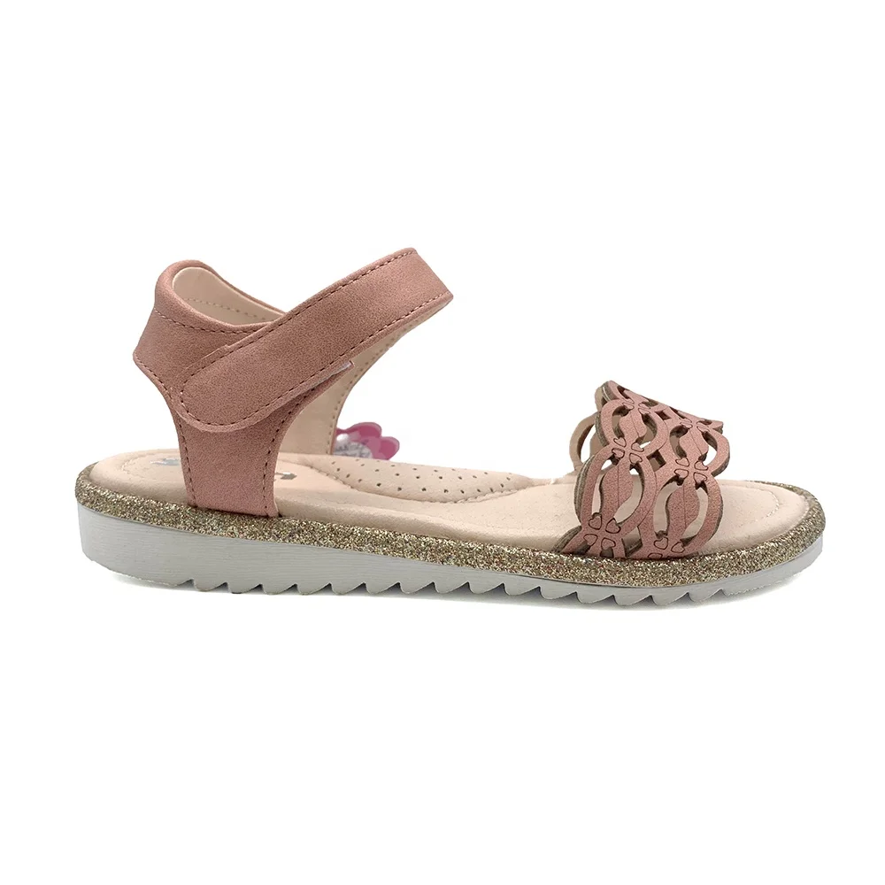 America Children Shoes 2019 Hot New Design Kids Sandals Girls Hard Sole  pu Genuine Leather Kids Sandals