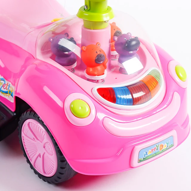 Производители BLM, оптовая продажа, детская игрушка для катания, четырехколесная игрушка для раннего развития с пушками для автомобиля