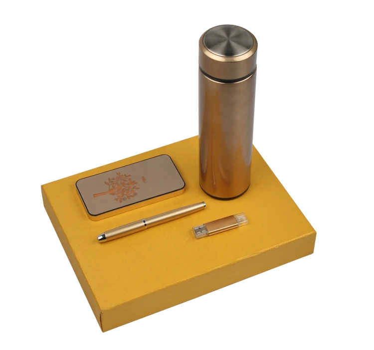  Новые рекламные путешествия Офис подарочный набор power bank 6000mAh подарок для мужчин