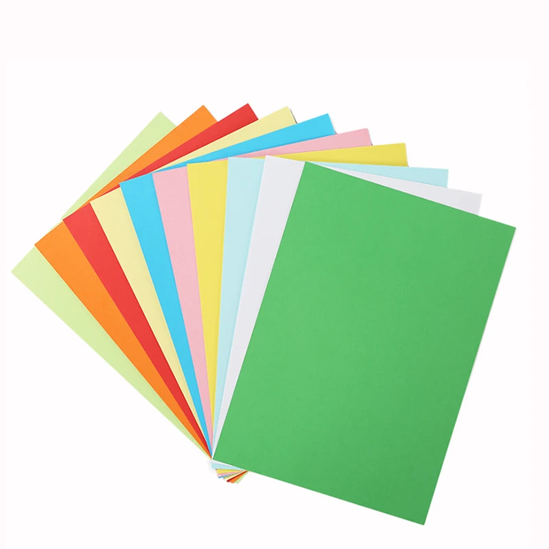 150gsm Blue green black A4 size colored manila cardboard sheets bristol paper board