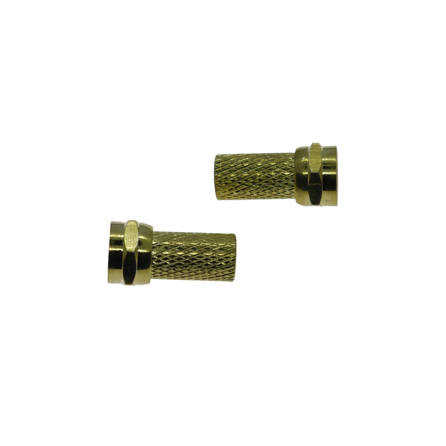 F Type Male Twist On Gold Quick Rg6 Coaxial Cable Connector