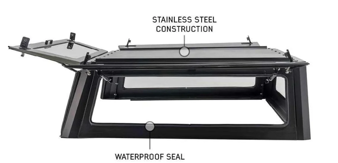 Canopy Camper 4X4 Pickup Truck Hardtop Steel Topper Camper 4x4 Truck Canopy for Ford Raptor Ranger Toyota Hilux Tacoma Tundra