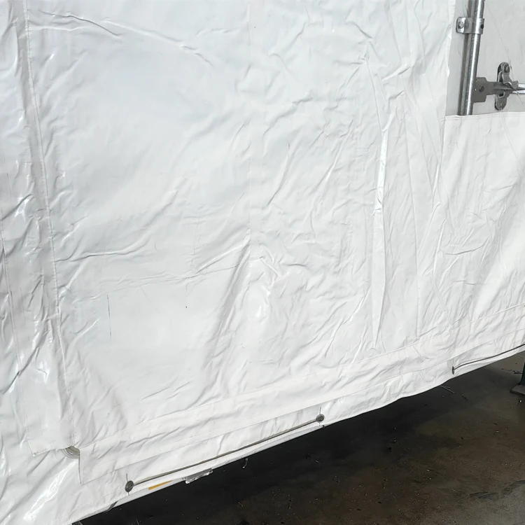 Litong high quality 610gsm white tarp 20ft 40ft shipping container cover container tarpaulin