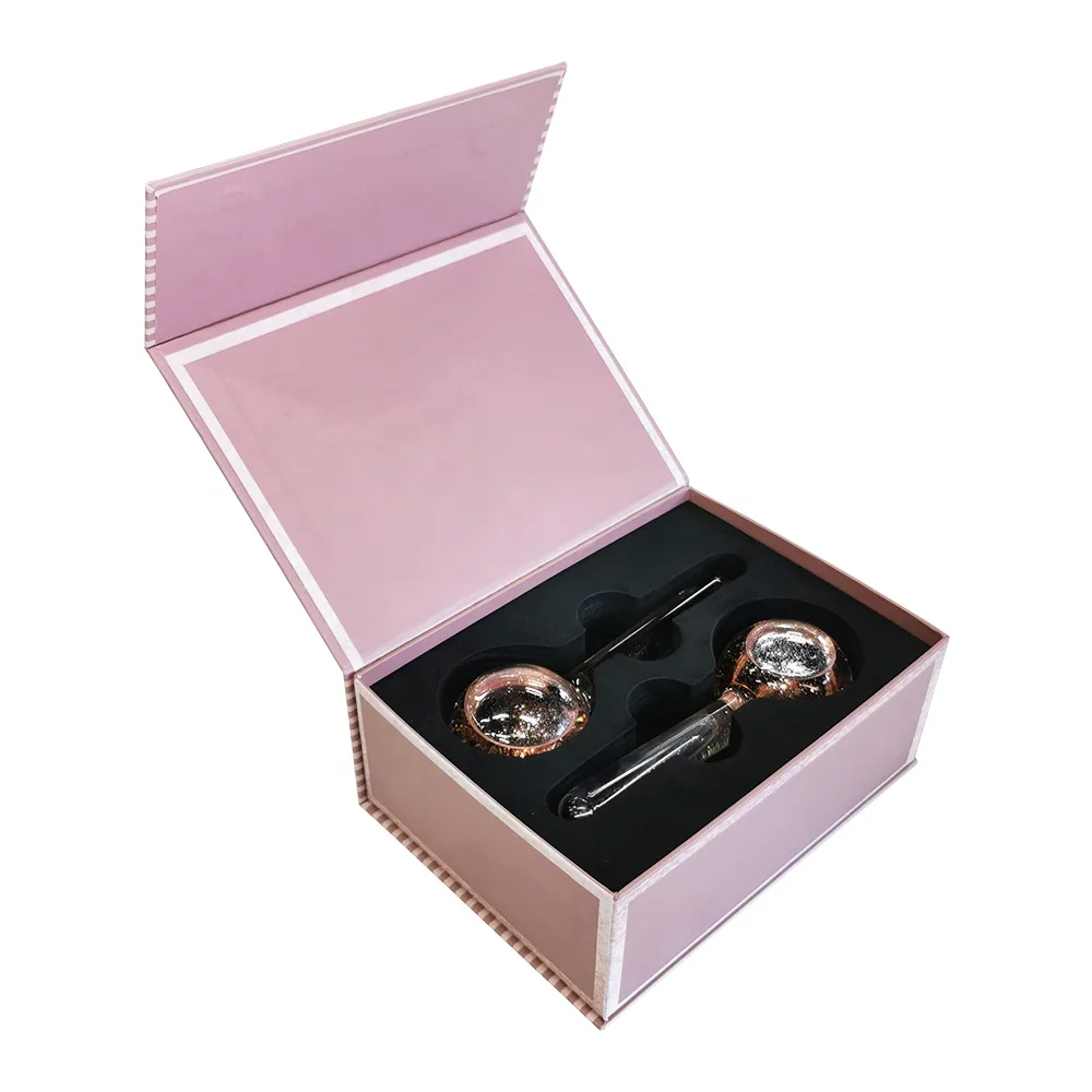 Ролики для холодного массажа лица розовое золото Dongguan Lantu полимерный гель и глаз