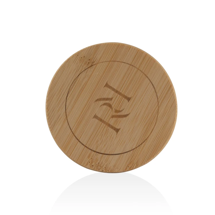 200ml 300ml frosted glass jar with bamboo lid glass jar for aromatherapy candle and body cream natural bamboo material