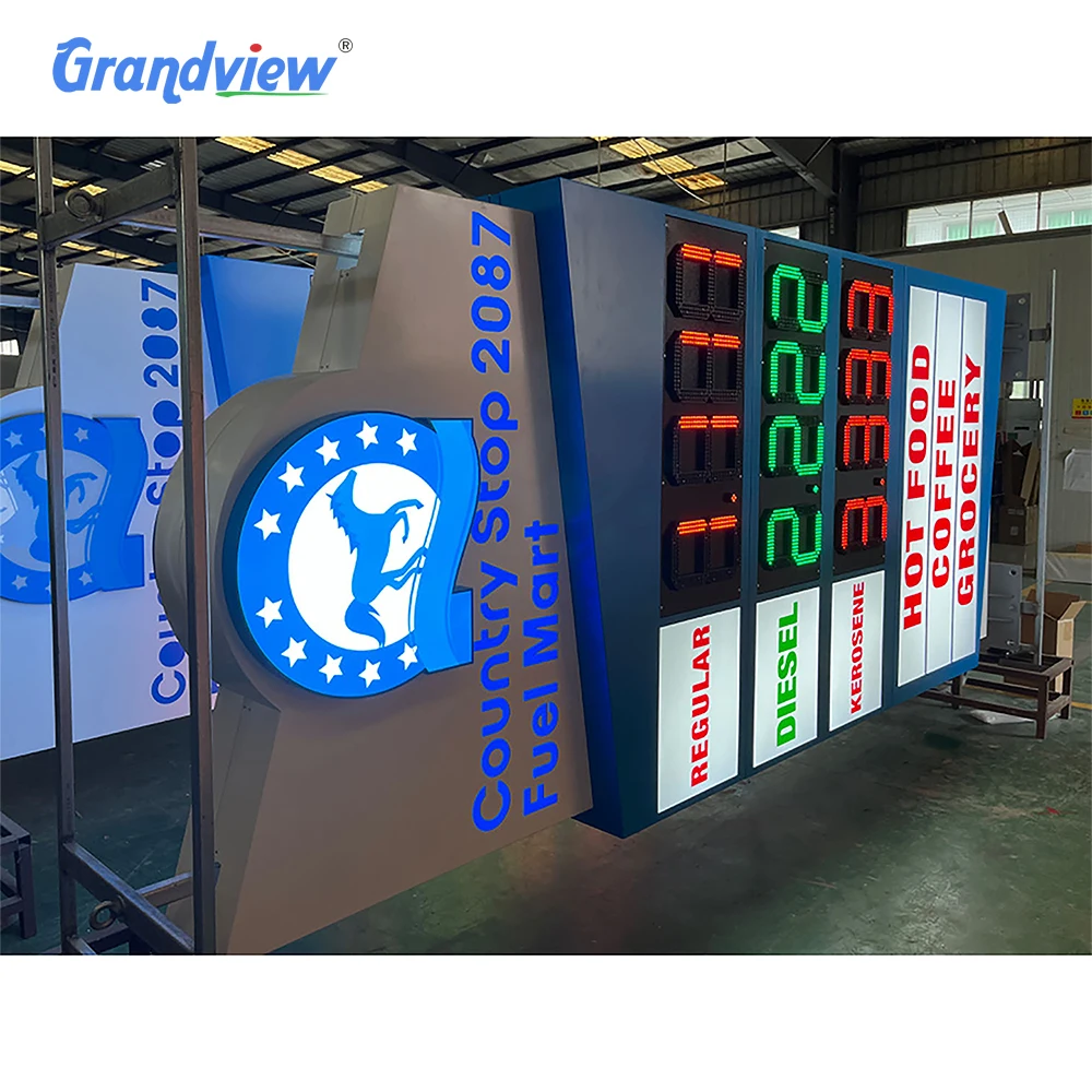 Hot sale High quality outdoor waterproof LED car logo sign Auto pylon sign