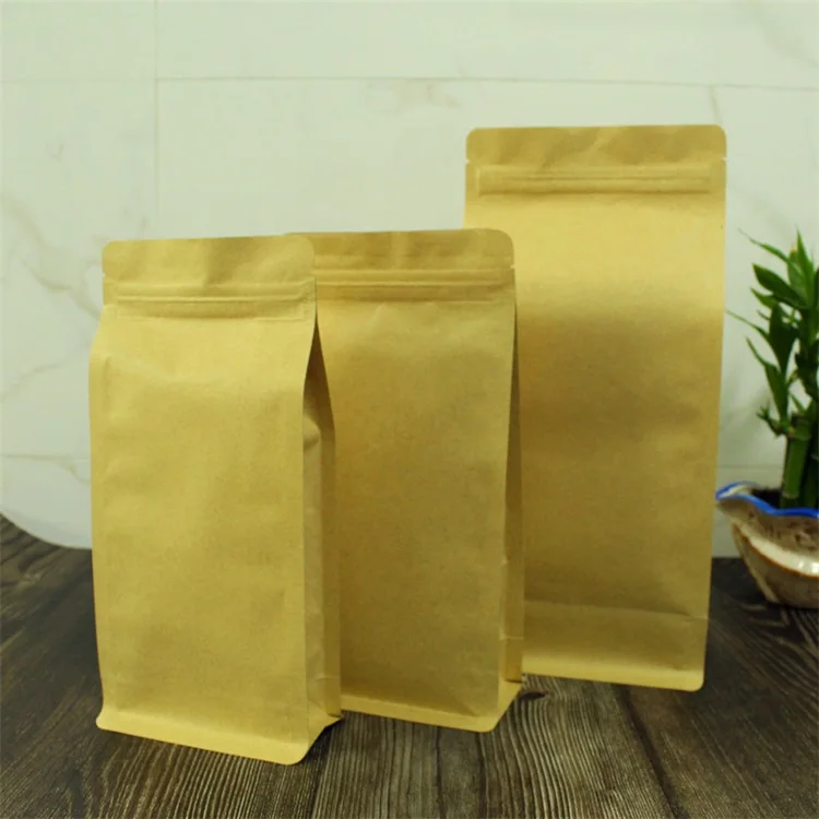 Плоский низ Ziplock мешок Алюминиевая фольга для упаковки кофе