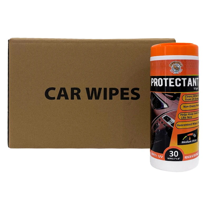 OEM&ODM  Car Wet Glasses Oil Wax Removal Wipes,Quick Wet Wipes For Car  Leather (3 Packs With 30)