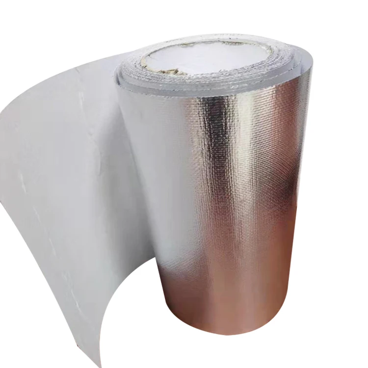 Fiber glass aluminium foil tape for past on gas stove glass back side for export