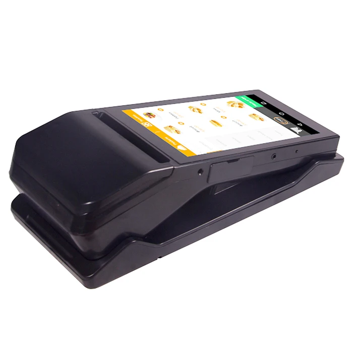  Портативное портативное беспроводное android POS-устройство с 80 мм принтером и считывателем NFC