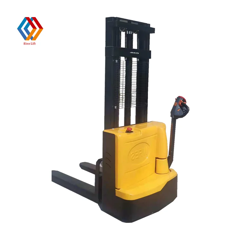 2024 Factory Price 500kg Self Loading Portable Stacker Forklift electric Stacker Stock with CE