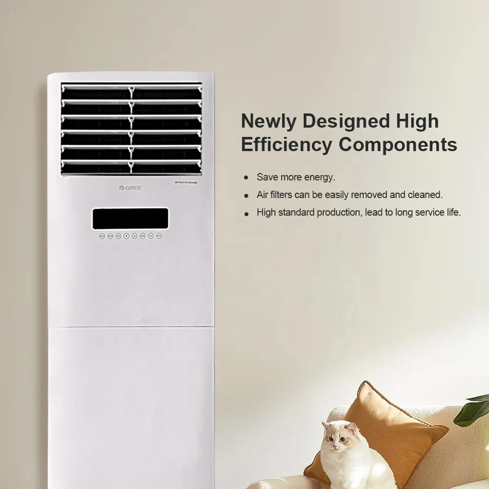 220V 50Hz Home Air Conditioners Gree Cheaper Floor Standing Air Conditioning 36000Btu 48000Btu Inverter Vertical Cabinet Ac Unit
