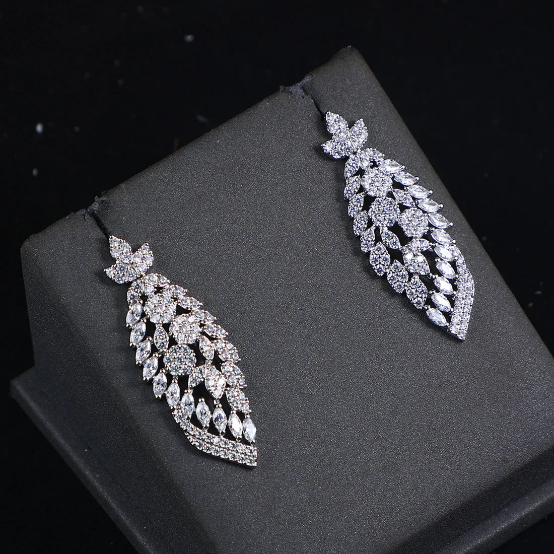 High Quality Shiny CZ Zircon Big 4Pc Jewelry Sets Luxury Necklace Set Indian Bridal Dubai Wedding Jewelry Sets