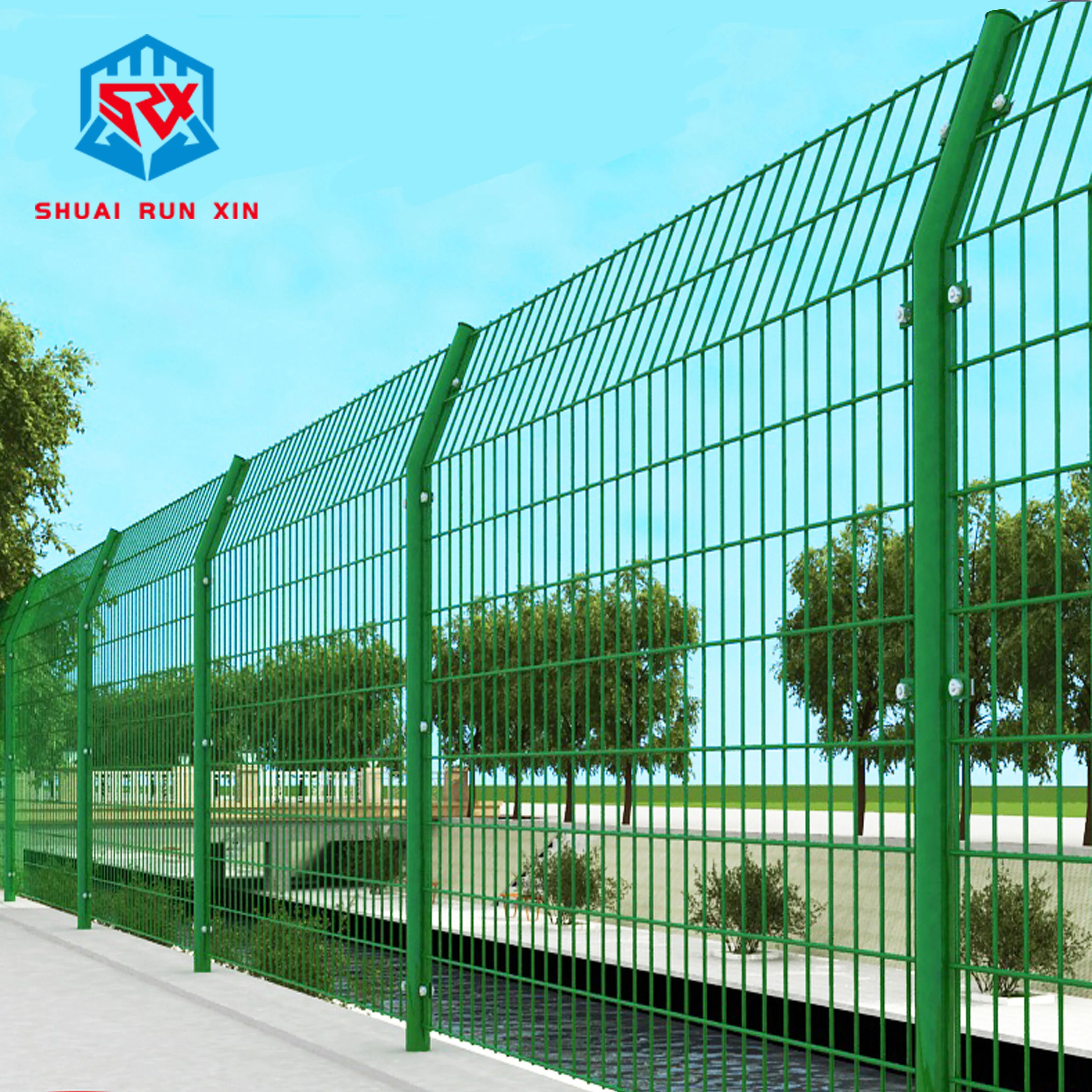 Frame Material Welded Wire Mesh Garden Farm Fence Decorative Garden Fences Coated Metal Iron Factory Direct Sales PVC 3m Pallet