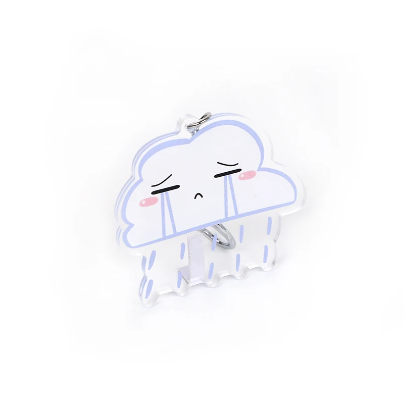 Customized Available Top Quality Lip Gloss Key Chain  Lighter Offset Printing Acrylic Keychain