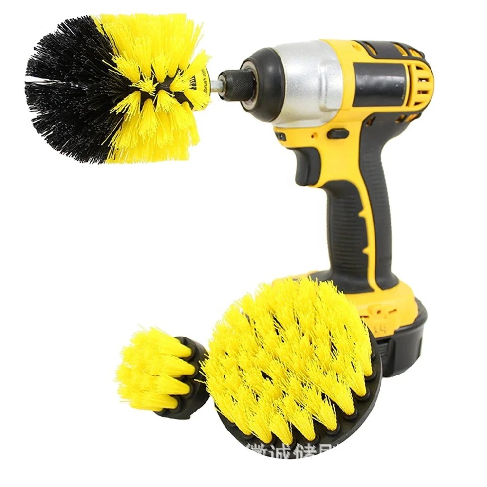 Tub Cleaner Grout Power Scrubber Cleaning Attachments Kit For Drill Brush Set