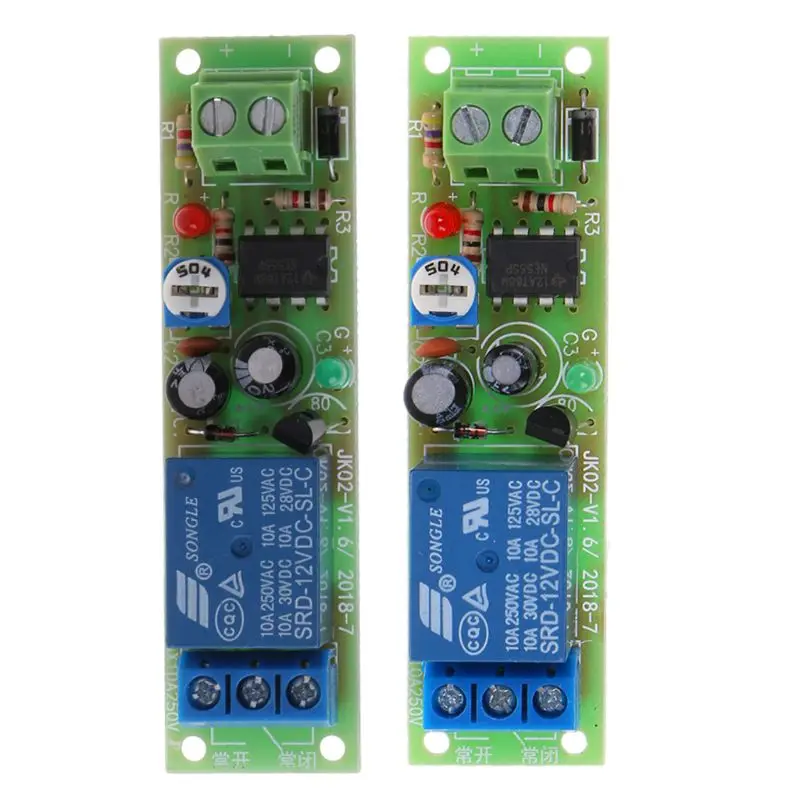 NE555 Relay DC 12V Timer Adjustable Delay Turn Off ON Switch Time Relay Module