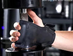 Weight Lifting Hand Grips Workout Pads with with Built in Adjustable Wrist Support Wraps for Power Lifting Pull Up Fitness Gym