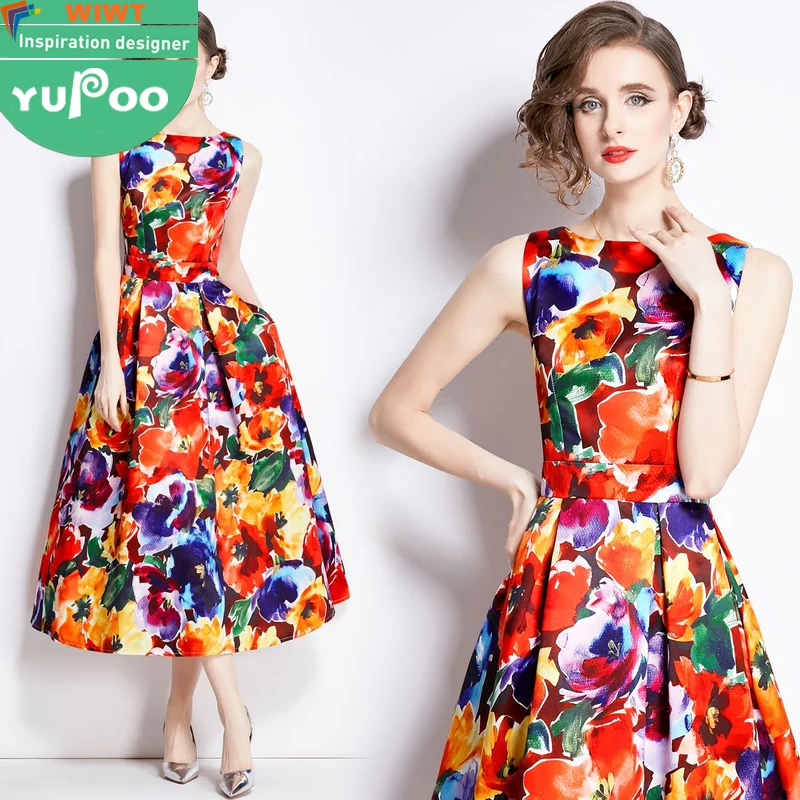 9809-78-158 Designer Manufacturers Custom Woman Clothes Wholesale Prom Inspiration Elegant Vintage Lady Oem  Long Dresses