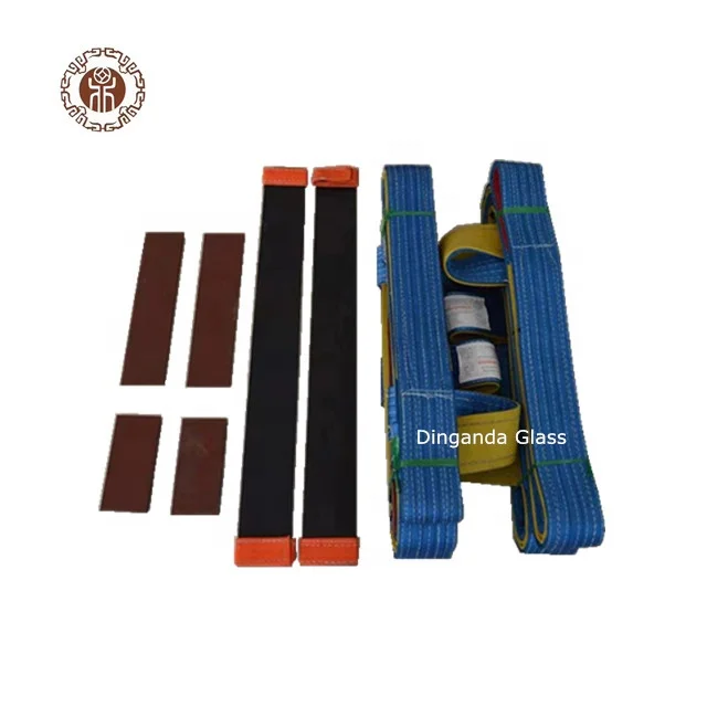 High quality polyester webbing glass belt for glass loading /  unloading