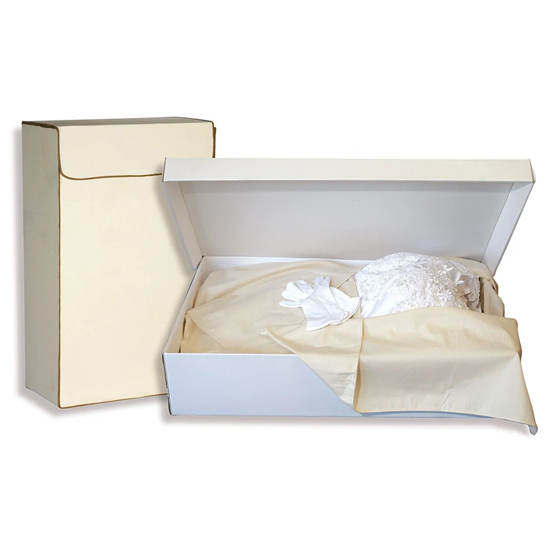 Sweet lovely wedding dress packaging custom size printing wedding gown box