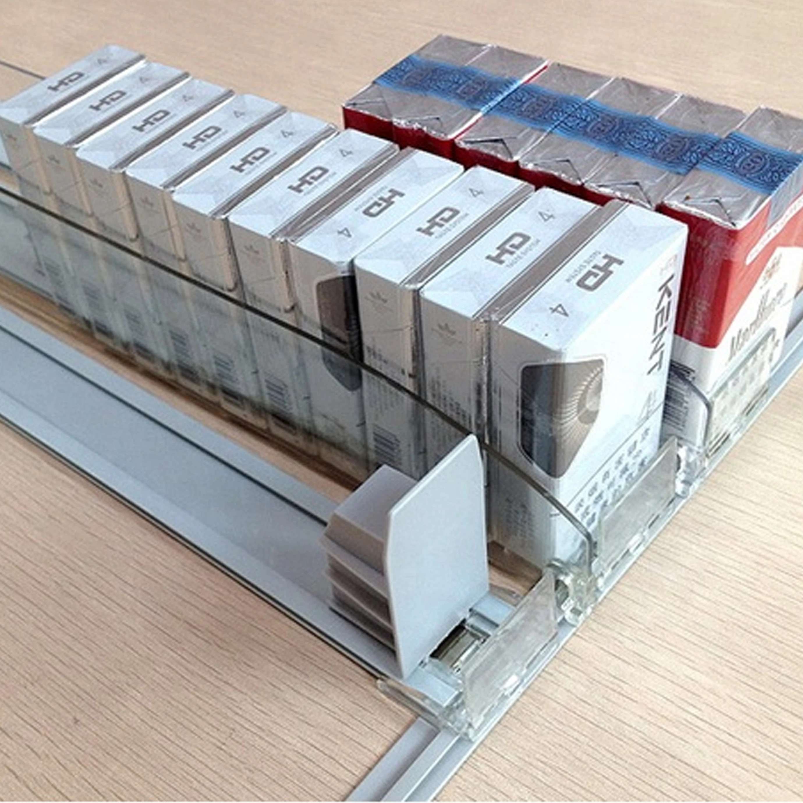 Store Pos Tobacco Cigarettes Pushers OEM Cigarettes Pusher Display,Spring Loaded Shelf Pusher