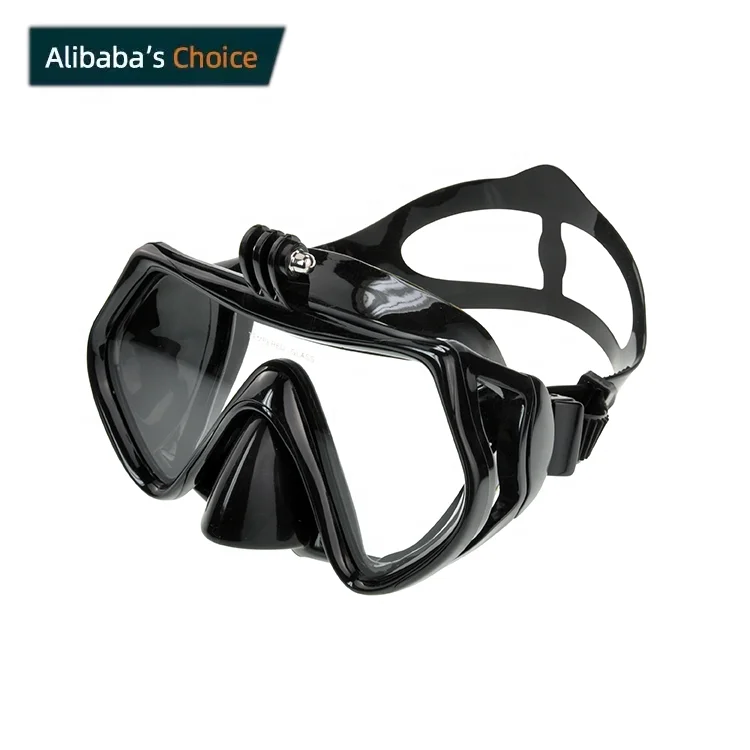 Factory supply motion camera mount free diving big nose scuba mask