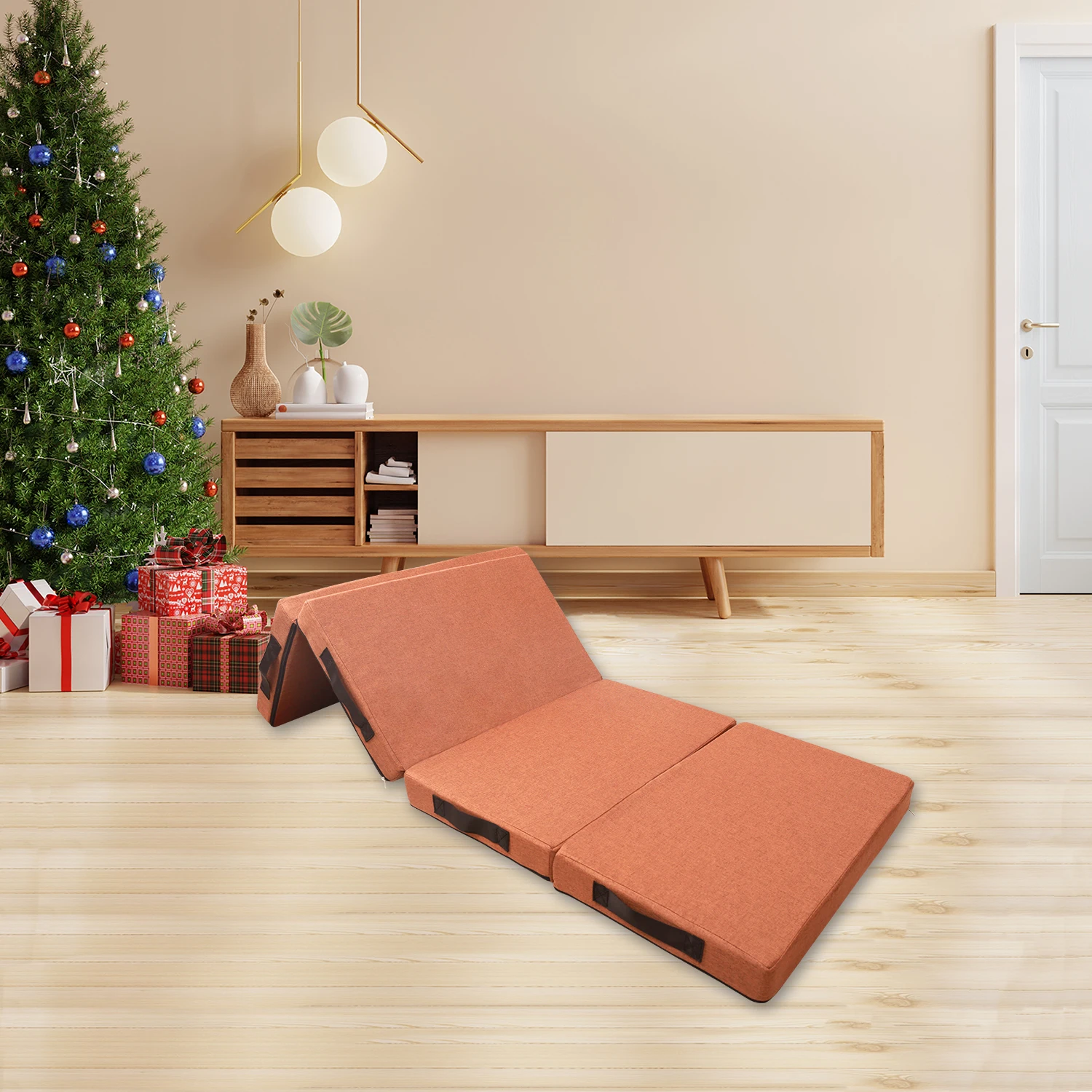 Сжатый складной матрас для сна под заказ высококачественный съемный чехол четыре складных ортопедических поролоновых матрасов спальни