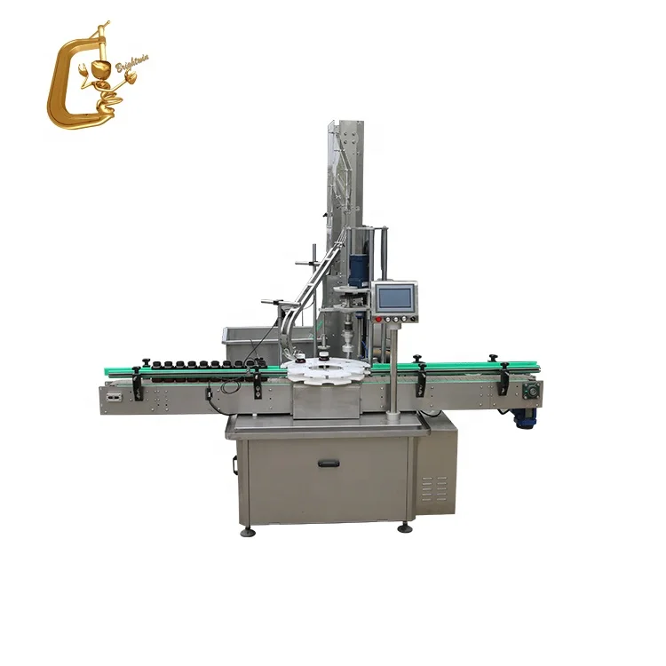 Plastic capper screw capping machines for glass bottles screw capping machine with conveyor with videos