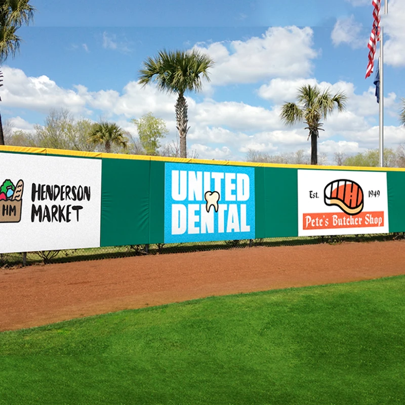 Fabric mesh banner Custom outdoor Banner Print Custom Advertising Fence Mesh Hanging Outdoor Banner