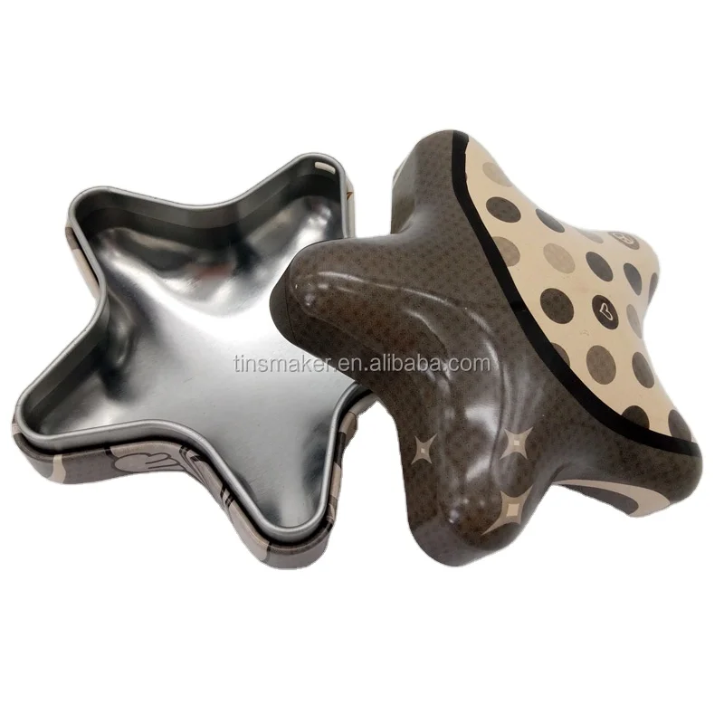  decorative christmas star tins wholesale custom chocolates