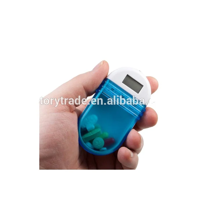 V-PB009 Wholesale Plastic Portable 2 Digital Pill Box