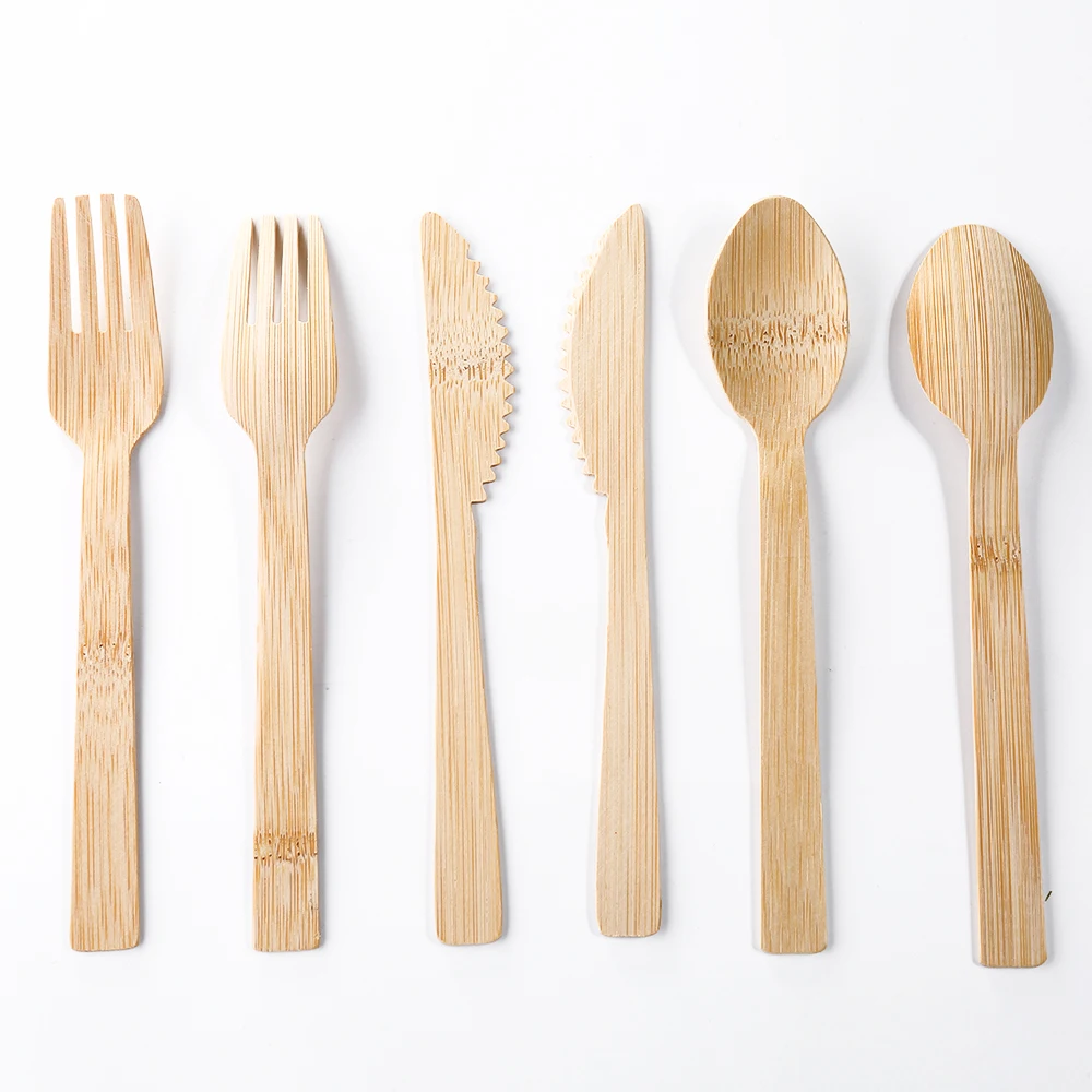 Craft eco friendly 170mm bamboo cutlery bamboo fork spoon