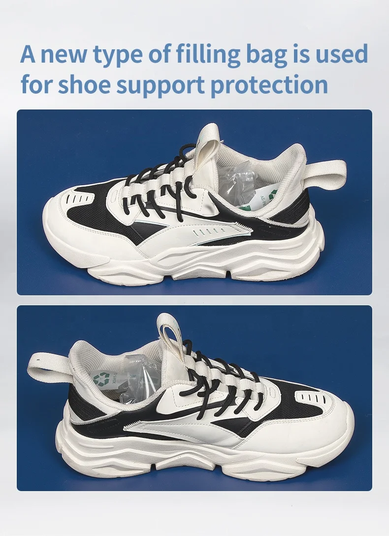 original factory logistics packaging inflatable void filling air bag stuffing for shoes insert