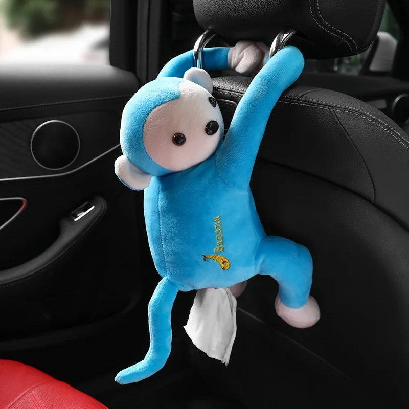 Creative Monkey Butt Tissue Box Soft Cartoon Paper Napkin Case Cute Animals Car Paper Boxes Lovely Napkin Holder For Car Seat