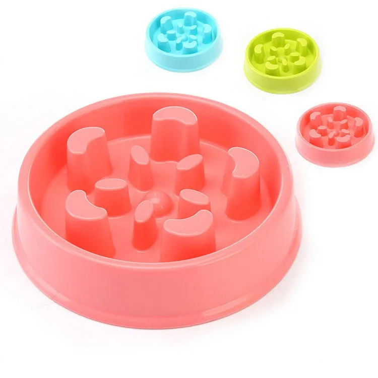 Plastic Maze Pet Slow Feeder Anti Choking Fun Feeder Prevent Bloating Feeding Plastic Dog Pet Food Bowl