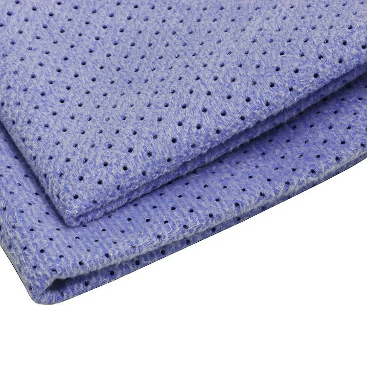 
Hot Sale Perforation Synthetic Lint-free PU Chamois Car Washing Cloth 