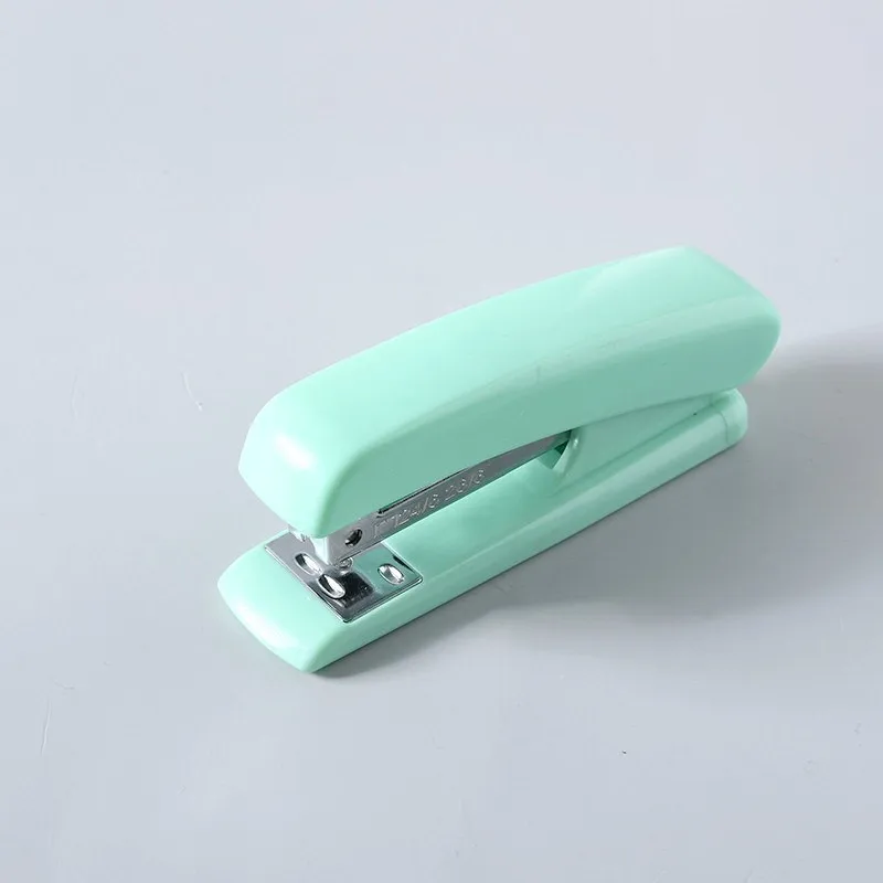 No. 12 Macaron Color Stapler Labor-Saving Stapler Multi-Functional Medium Size Plastic Full Strip Stapler For Student Office