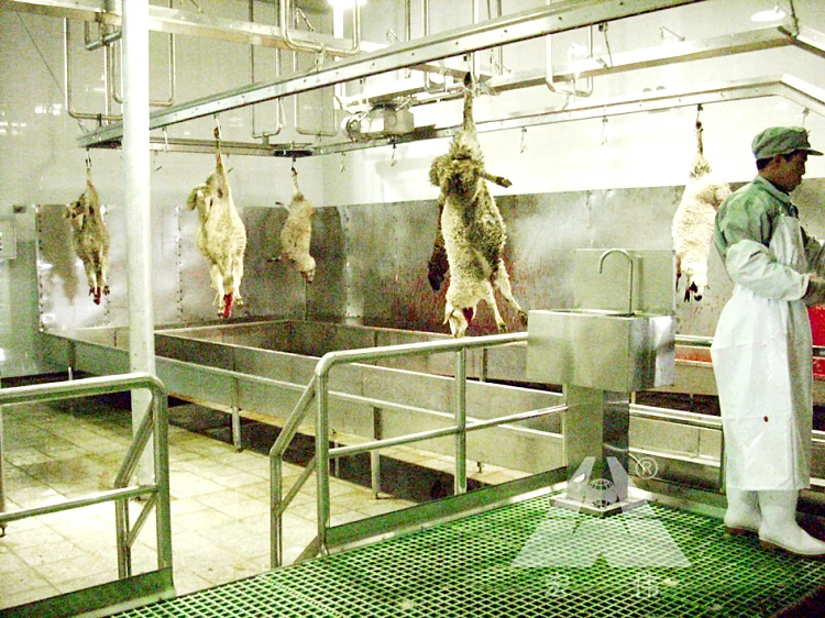 halal livestock goat slaughterhouse line machines for sheep meat processing plants