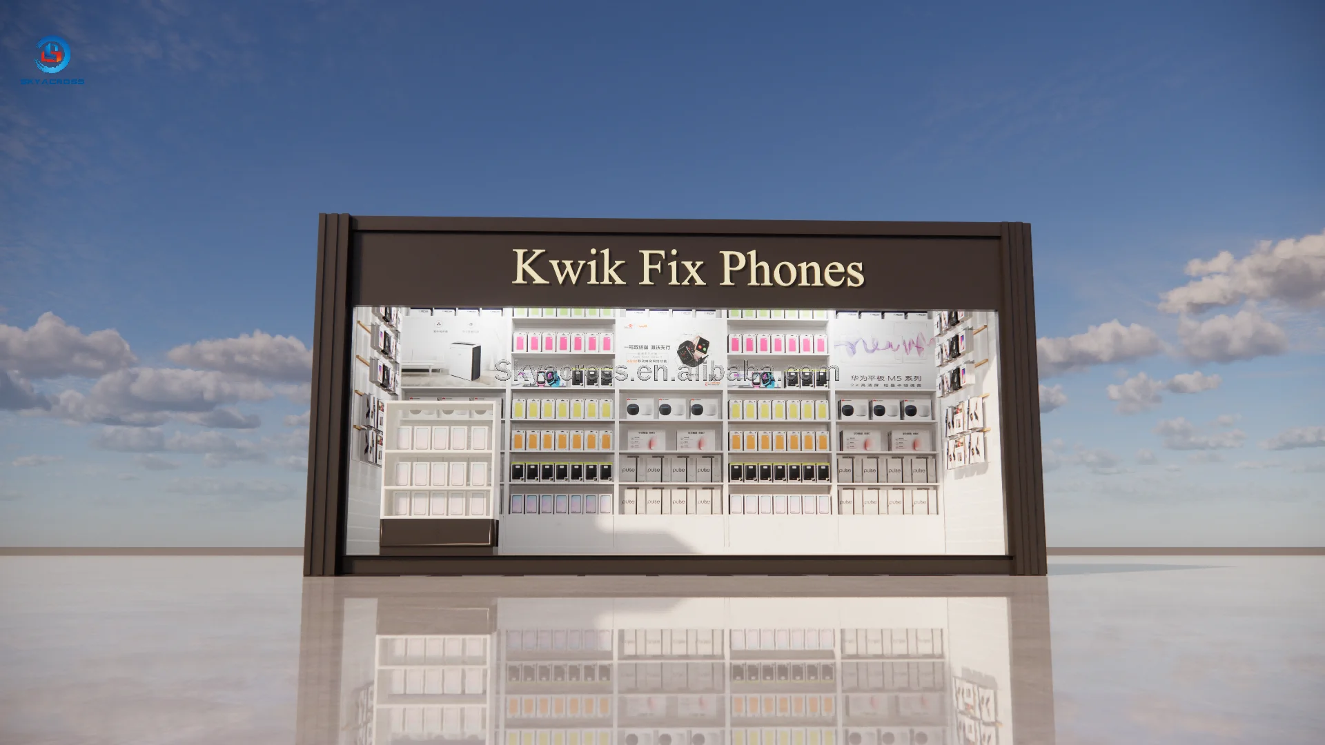 20FT Mini Pop up Shop Container Coffee Shop Bar Fast Food Restaurant Convenience Store Kiosk Booth