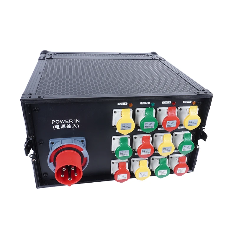 Portable Waterproof Distribution Box Power Distributor For Stage Lighting Distribution For Party Disco