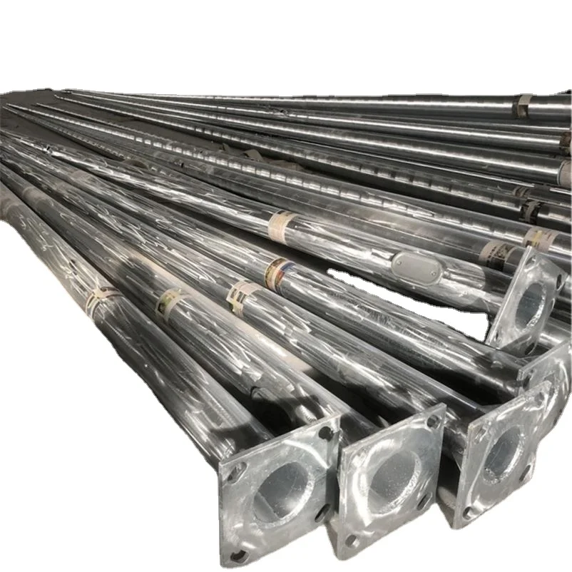 Cover manufacture  5m 10m steel street lighting pole solar street light with pole