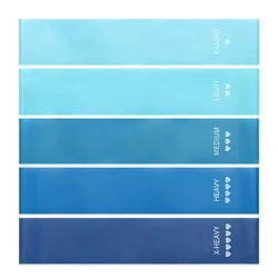 Blue Gradient Resistance Bands Fitness Gum Mini Loop Band Yoga Pilates Sport Training Workout Elastic Bands