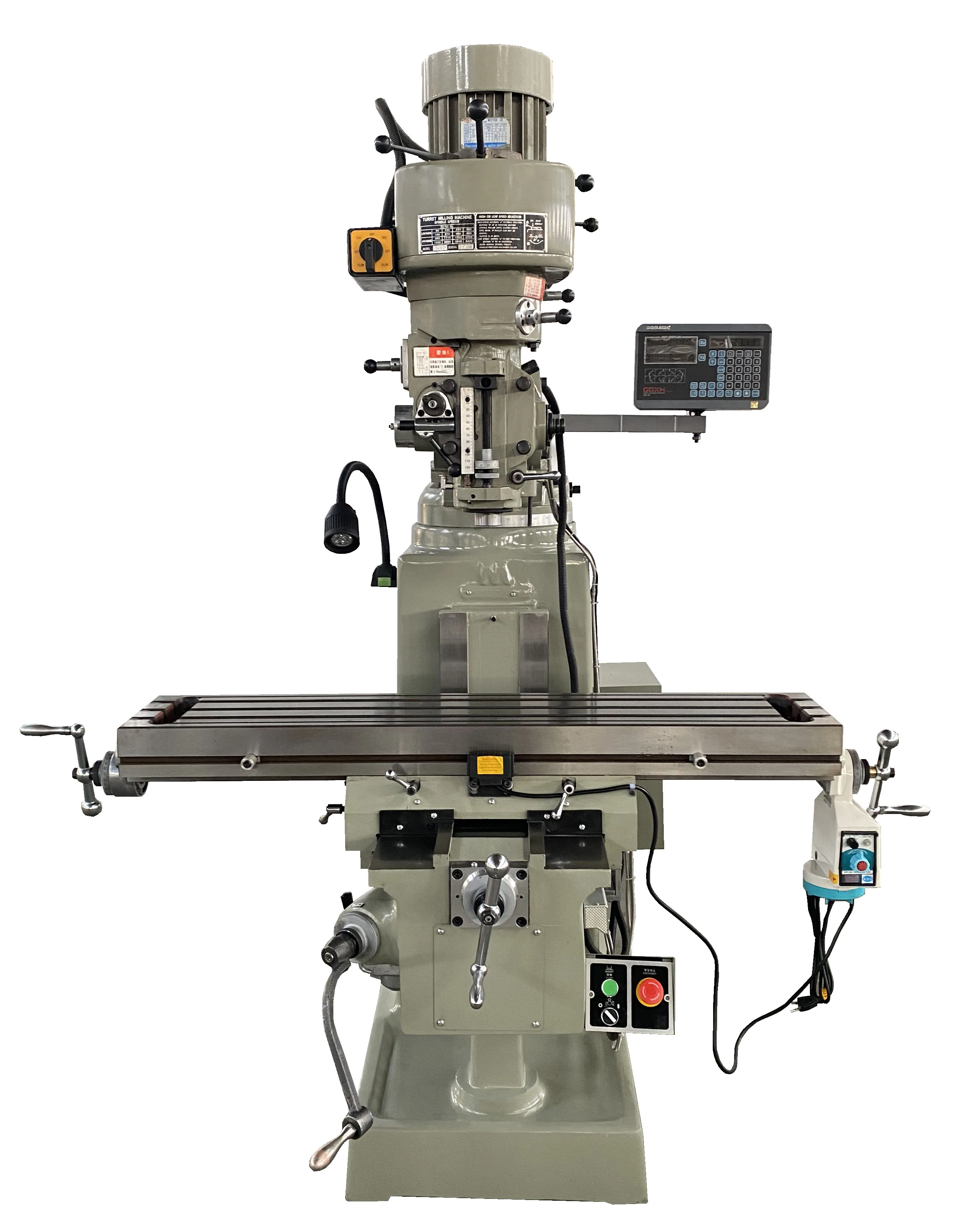 Manual vertical turret milling machine
