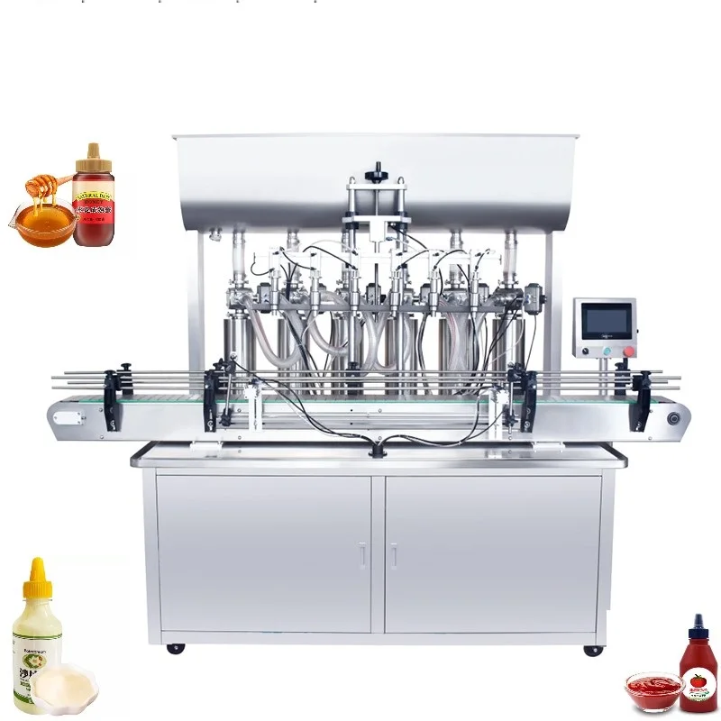 Plastic or glass bottle linear automatic filling machine hand soap water edible oil shampoo filling machine