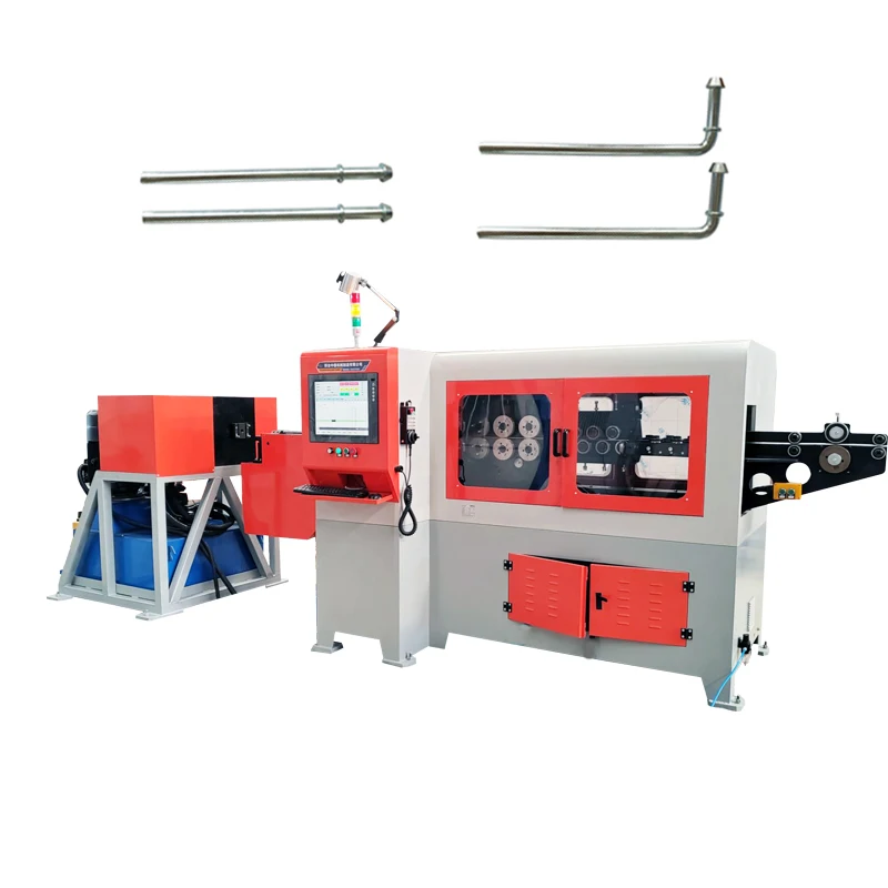 Exhaust  Muffler Hanger  heavy rod end forming machine 3D wire  bending machine automatic