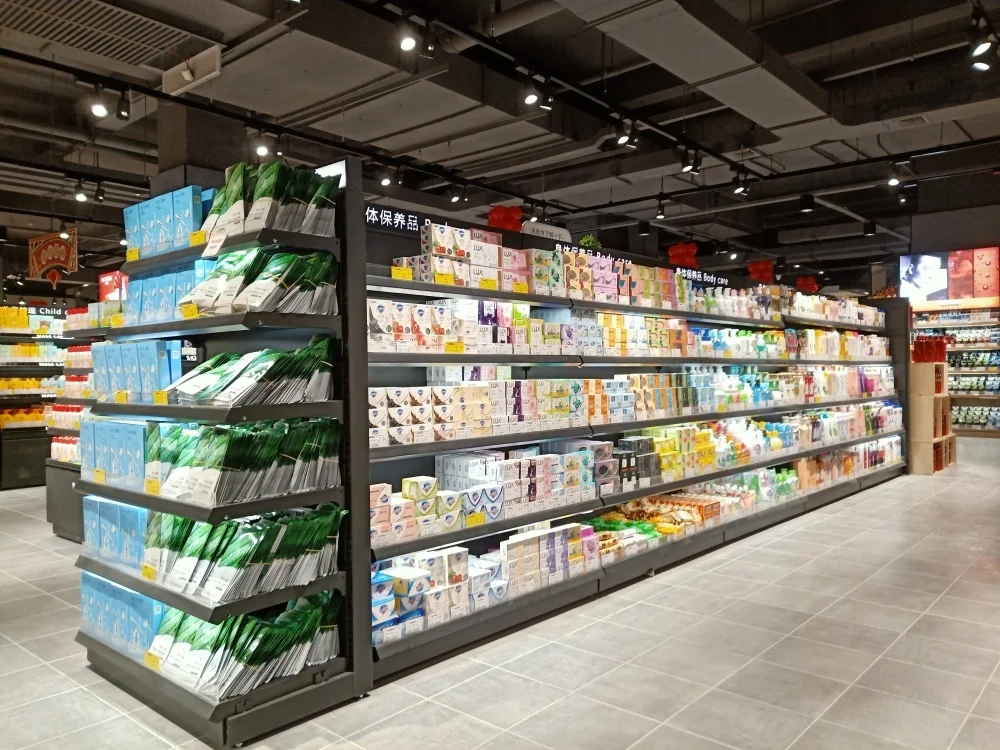 XINDE Supermarket Equipment Rack Shelving Gondola Metal Display Grocery Store Used Shopping Supermarket Shelves