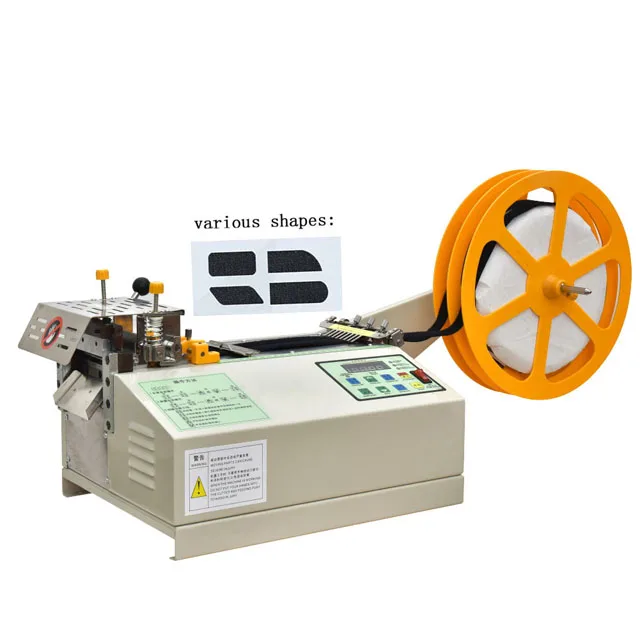 Automatic Round mold cutting and hook &  loop fasteners zipper cutting machine