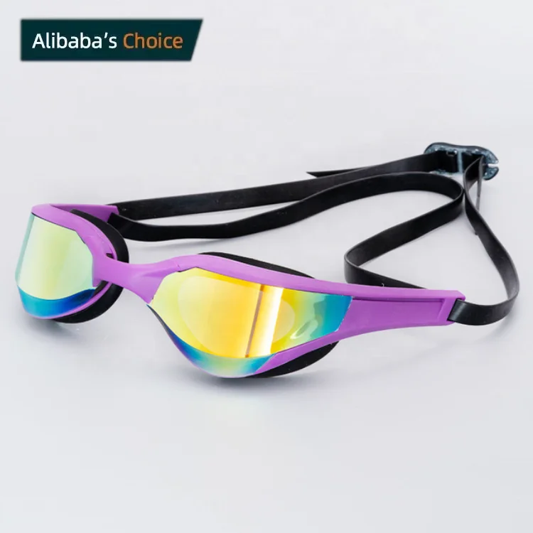 Professional racing design anti fog arena swimming glasses