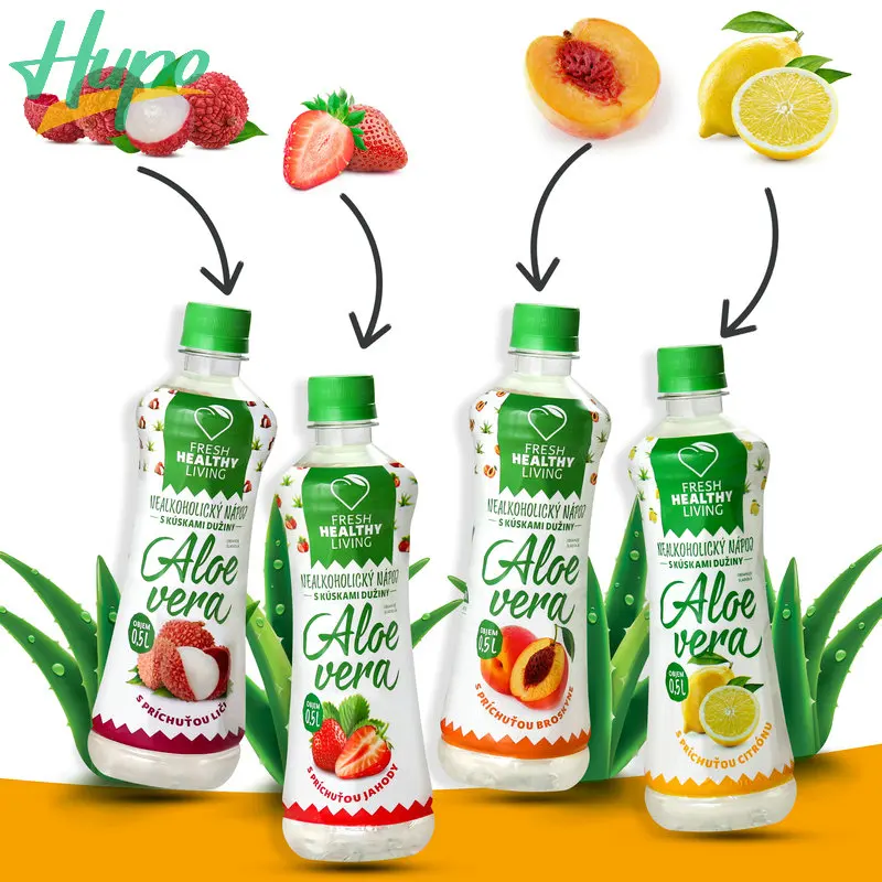 High Quality PET Bottled Aloe Vera Drink 500ml Soft Drink Distributor,Pack of 24